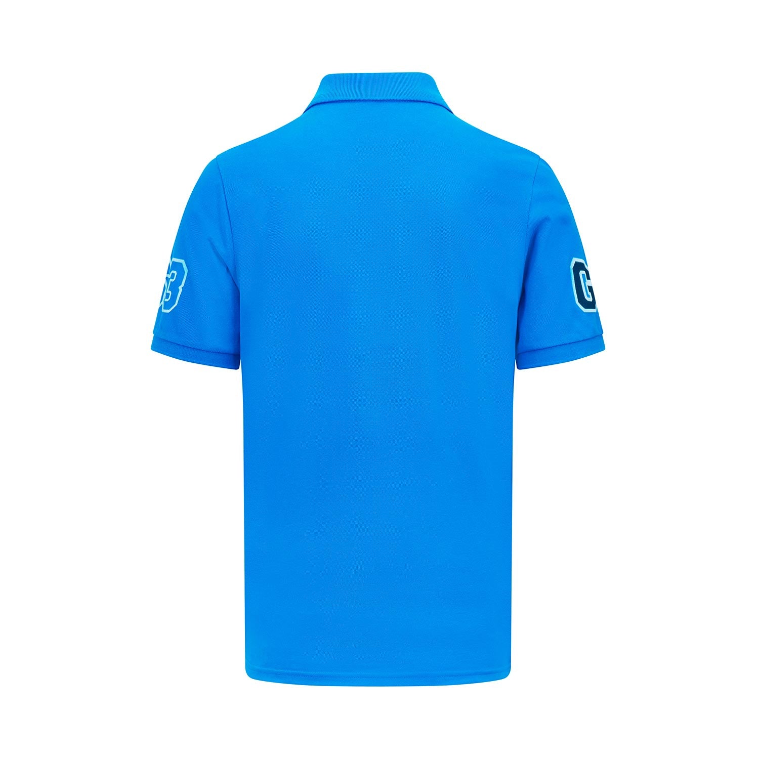 Polo azul para hombre de George Russell Mercedes
