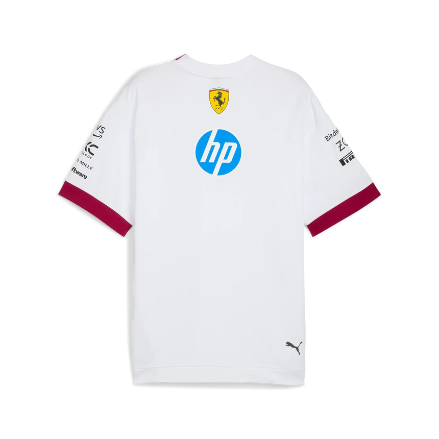 Camiseta de cuello redondo extragrande de los pilotos de la Scuderia Ferrari 🔥