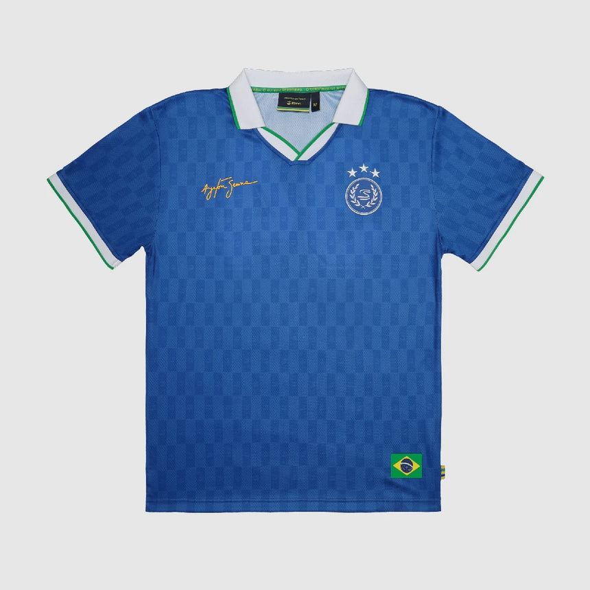 Maillot Ayrton Senna, 94 coupe décontractée, bleu