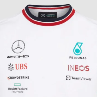 Mercedes Team Kids T-Shirt, White, 2022