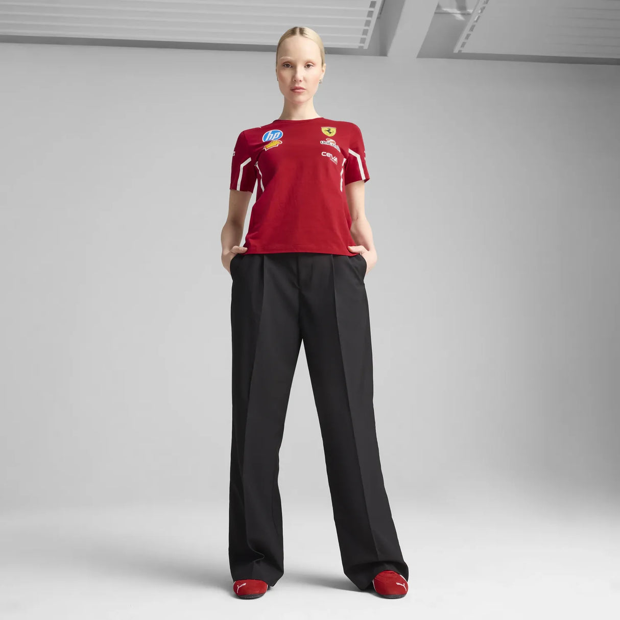 Scuderia Ferrari Team T-shirt col rond Femme 🔥