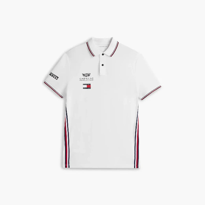 Polo Cadillac F1, équipe, Tommy Hilfiger, blanc, 2026