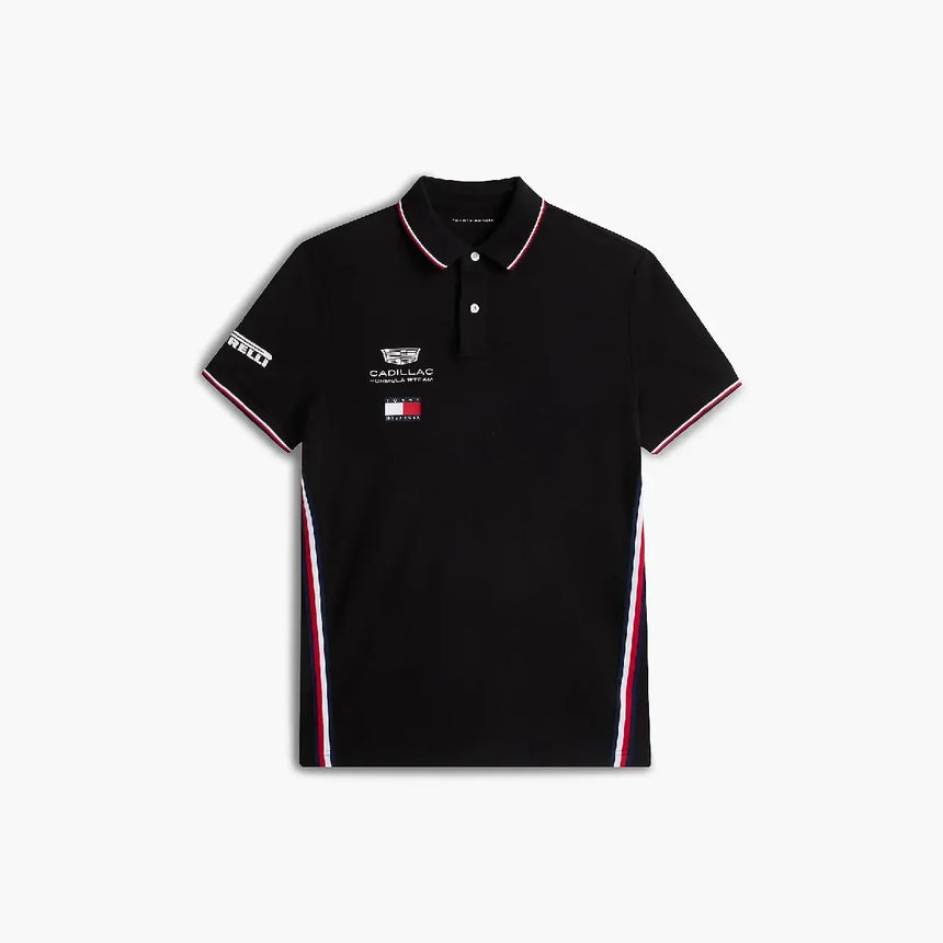Polo Cadillac F1, équipe, Tommy Hilfiger, noir, 2026