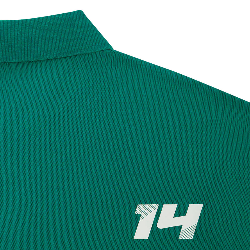 Polo Fernando Alonso, Kimoa, minimalista, verde, 2024