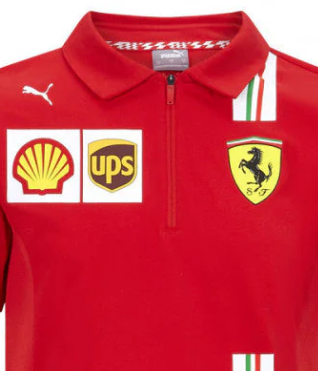 Polo Enfant Ferrari, Puma, Équipe, Rouge, 2020