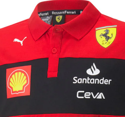 Polo Puma Ferrari para niño, rojo, 2022