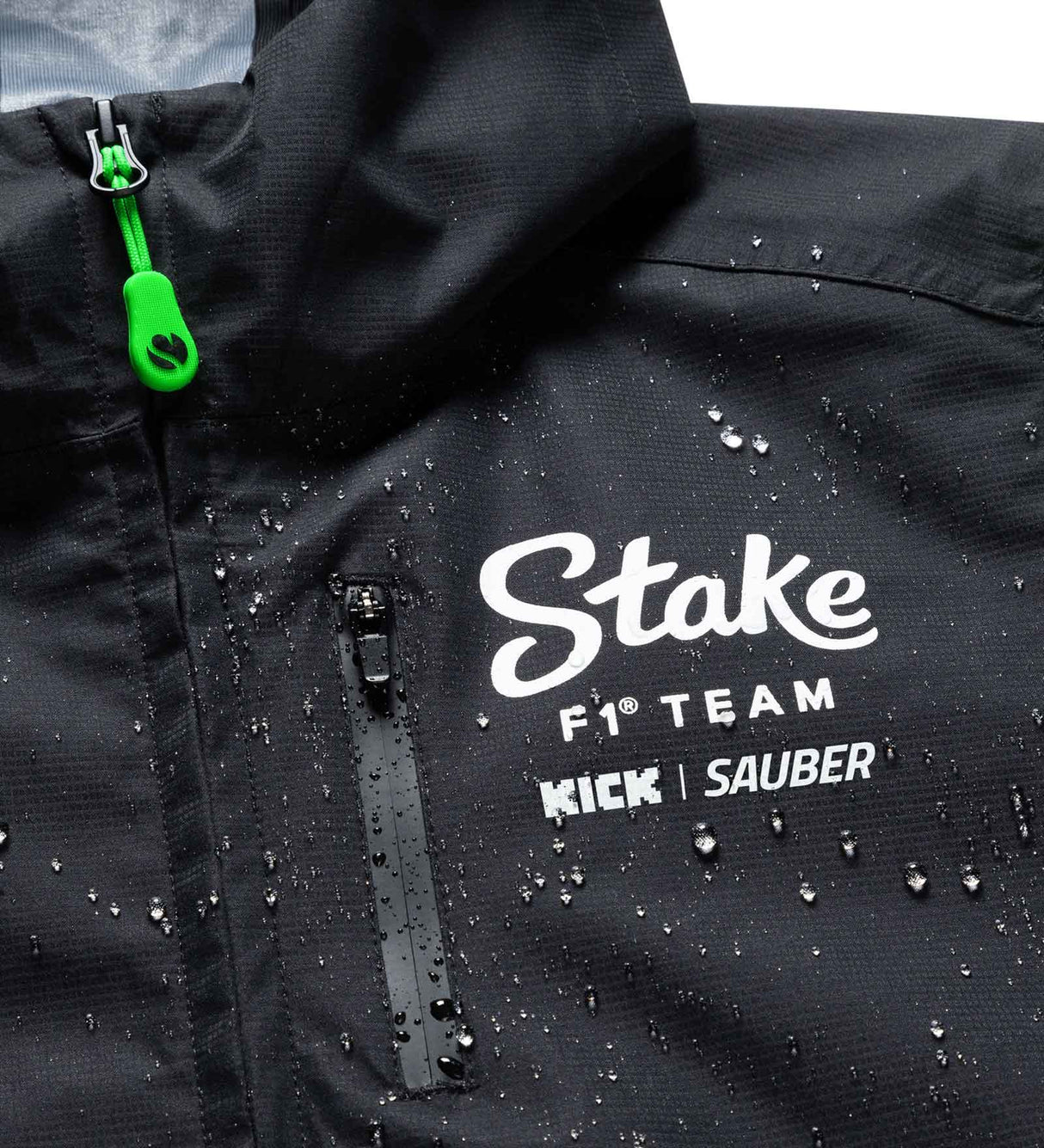 Sauber Kick Jacket, CODE ZERO, Team, Rain, Black, 2024