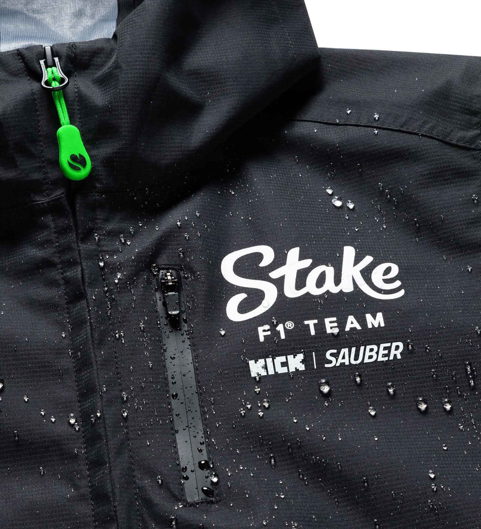 Sauber Kick Jacket, CODE ZERO, Team, Rain, Black, 2024