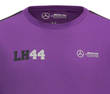 Mercedes Lewis Hamilton sports t-shirt, purple