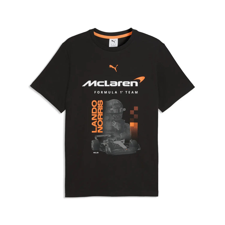 T-shirt McLaren, graphique Lando Norris, noir