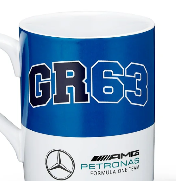 Mug Mercedes George Russell, bleu