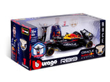 voiture miniature Red Bull Racing, bburago, Max Verstappen, #1, 1:24, RB19, avec pilote