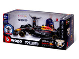 voiture miniature Red Bull Racing, bburago, Max Verstappen, #1, 1:24, RB19, avec pilote