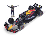 Voiture miniature Red Bull Racing, bburago, Max Verstappen, n°1, 1:24, RB19, avec pilote