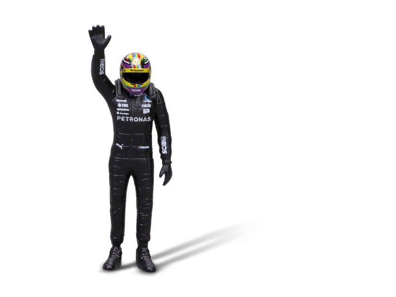 voiture miniature Mercedes, bburago, Lewis Hamilton, #44, 1:24, W14 E, avec pilote