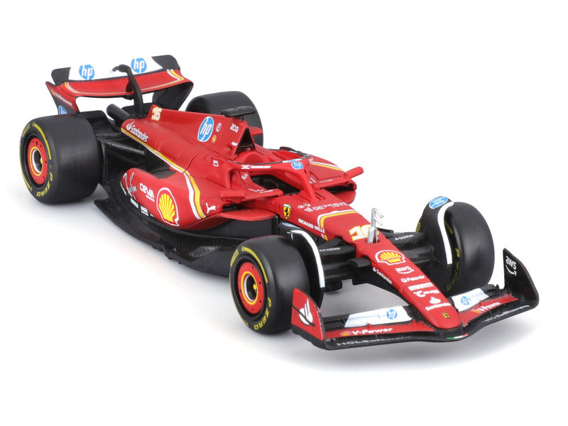 Voiture miniature Ferrari, Charles Leclerc, SF-24, bburago, rouge 🔥