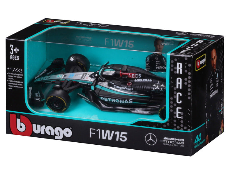 Mercedes modèle réduit, bburago, George Russell, #63, 1:43, F1W15