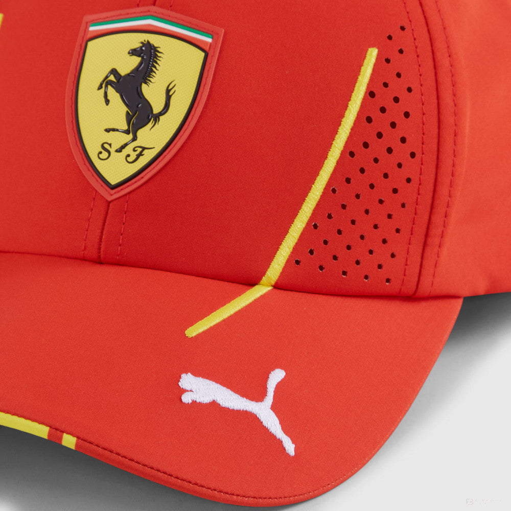 Ferrari casquette, Puma, Carlos Sainz, Casquette de baseball, enfant, rouge - FansBRANDS®
