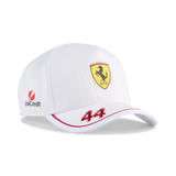 Casquette de baseball Ferrari Lewis Hamilton, blanche 🔥