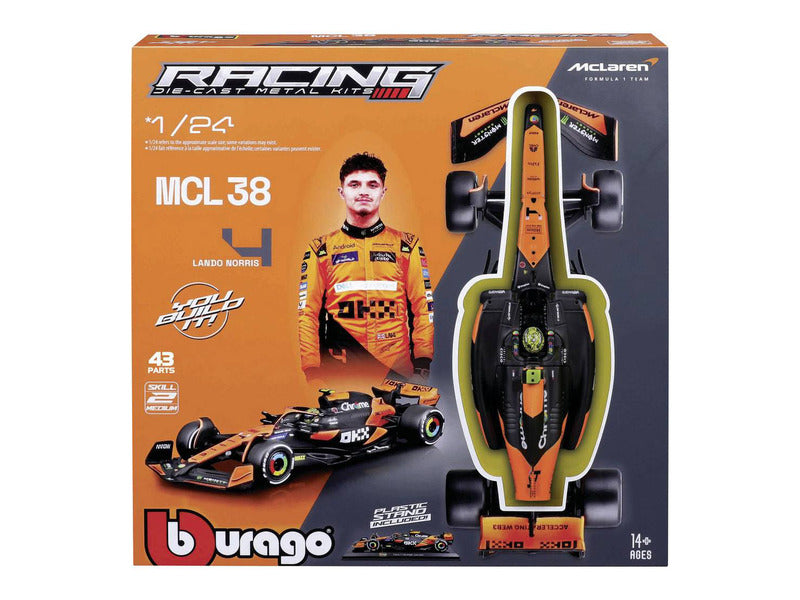 kit de maquette McLaren, bburago, Lando Norris, 1:24, #4, MCL38
