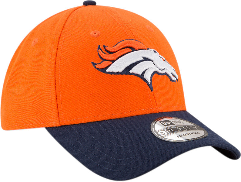 Casquette de baseball Denver Broncos, New Era, 9FORTY, orange