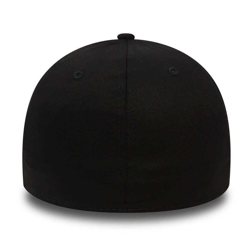 Casquette Los Angeles Dodgers, New Era, 39THIRTY, essentiel, noir intégral