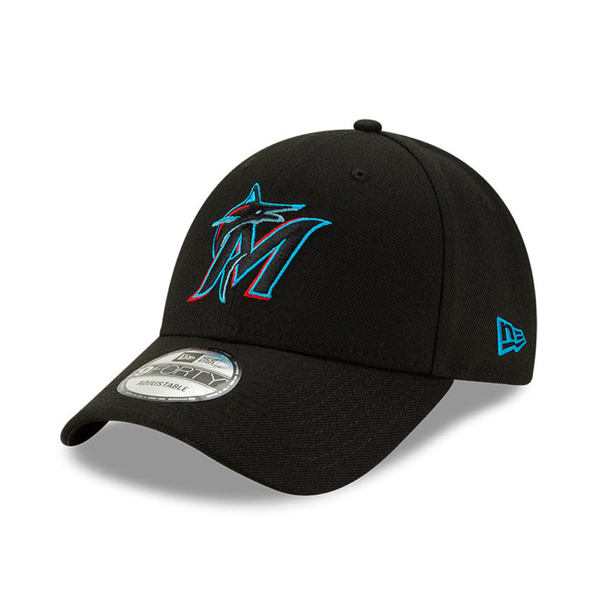 Casquette Miami Marlins, New Era, 9FORTY, équipe, noire