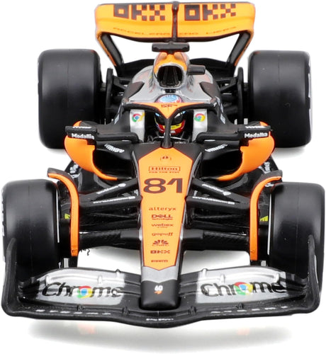 Modèle réduit McLaren F1, avec casque, MCL60, bburago, 1:43, Oscar Piastri #81