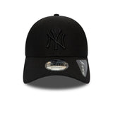 Casquette New York Yankees, New Era, 9FORTY, noir uni
