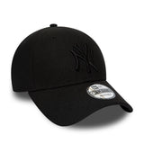 Casquette New York Yankees, New Era, 9FORTY, noir uni