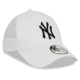 Casquette des Yankees de New York, New Era, trucker, essentielle, blanche