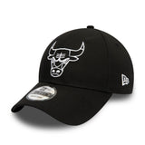 casquette Chicago Bulls, New Era, 9FORTY, essentiel, noir