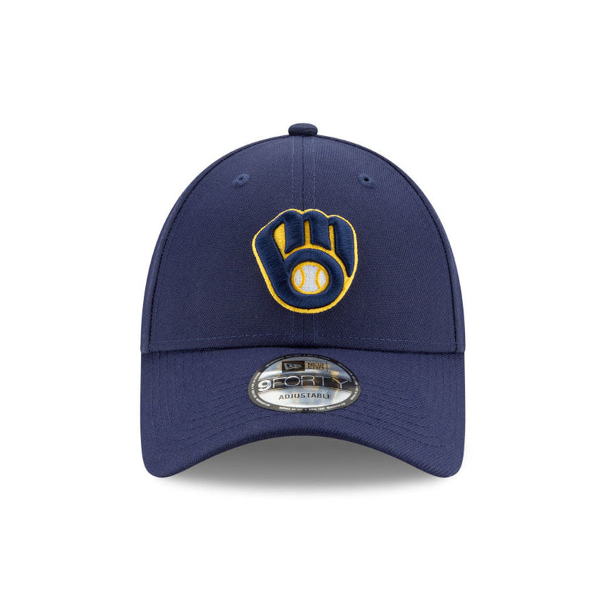 Casquette des Milwaukee Brewers, New Era, 9FORTY, équipe, bleu