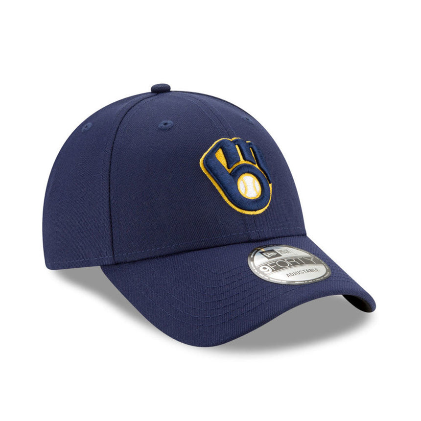 Casquette des Milwaukee Brewers, New Era, 9FORTY, équipe, bleu