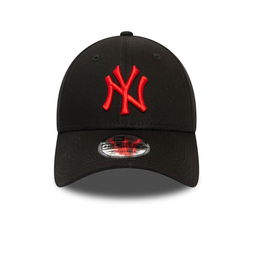 Casquette des New York Yankees, logo rouge, New Era, 9FORTY, noir