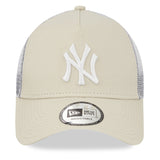 Casquette des New York Yankees, trucker, New Era, 9FORTY, essentielle, beige