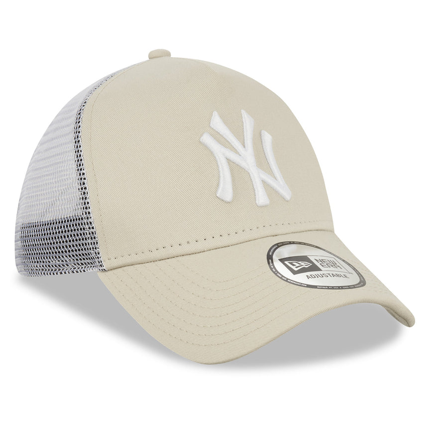 Casquette des New York Yankees, trucker, New Era, 9FORTY, essentielle, beige