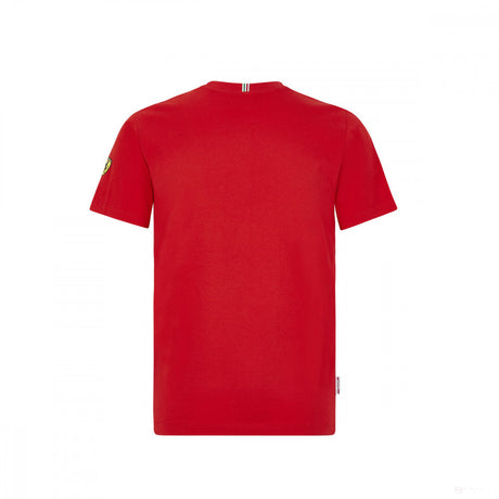 T-shirt col rond Sebastian Vettel, Rouge