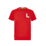 T-shirt col rond Charles Leclerc, Rouge - FansBRANDS®