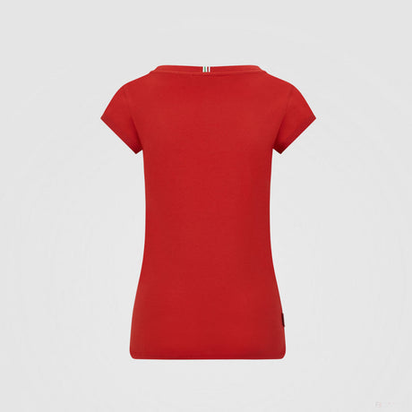 T-shirt Femme Ferrari, Écusson, Rouge, 2020