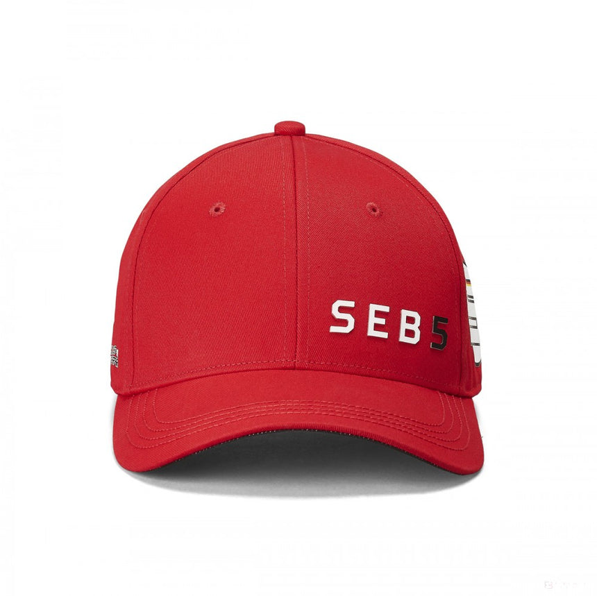 Casquette de baseball Sebastian Vettel, Rouge - FansBRANDS®
