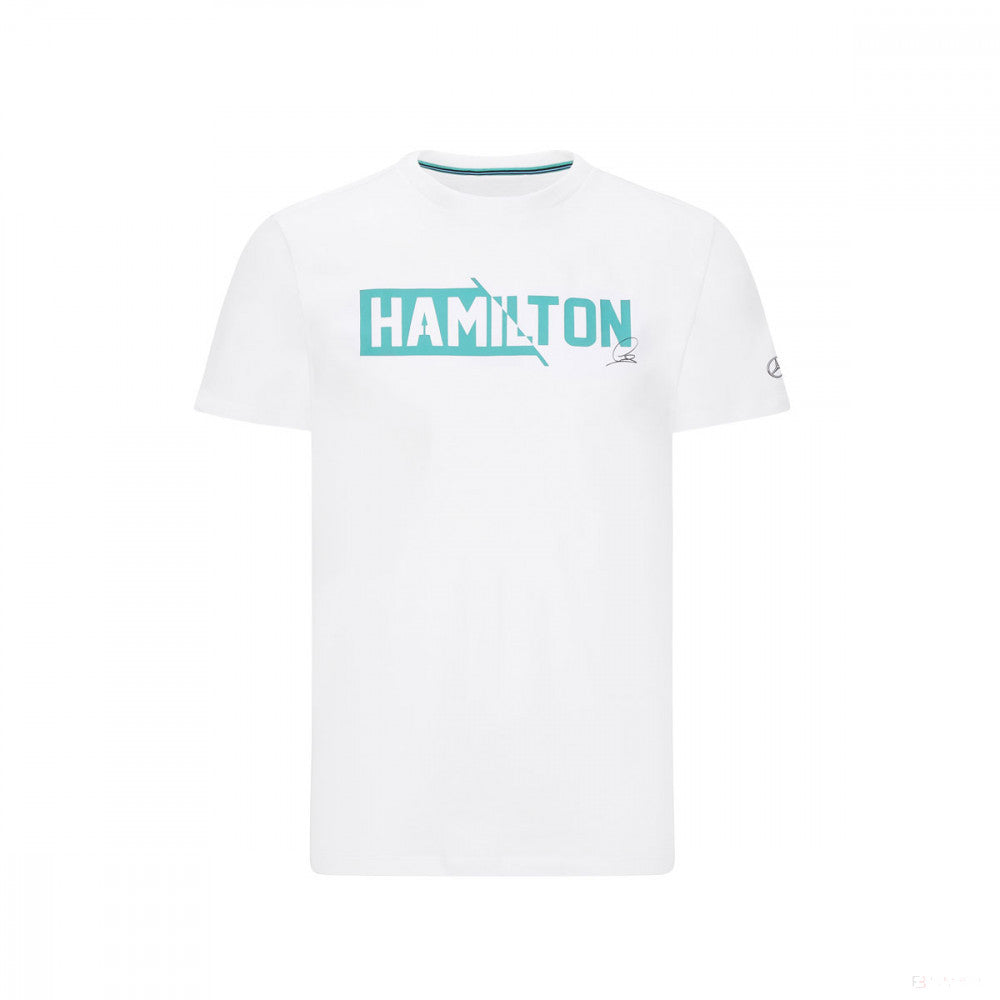 T-shirt col rond Lewis Hamilton, blanc - FansBRANDS®