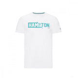 T-shirt col rond Lewis Hamilton, blanc - FansBRANDS®