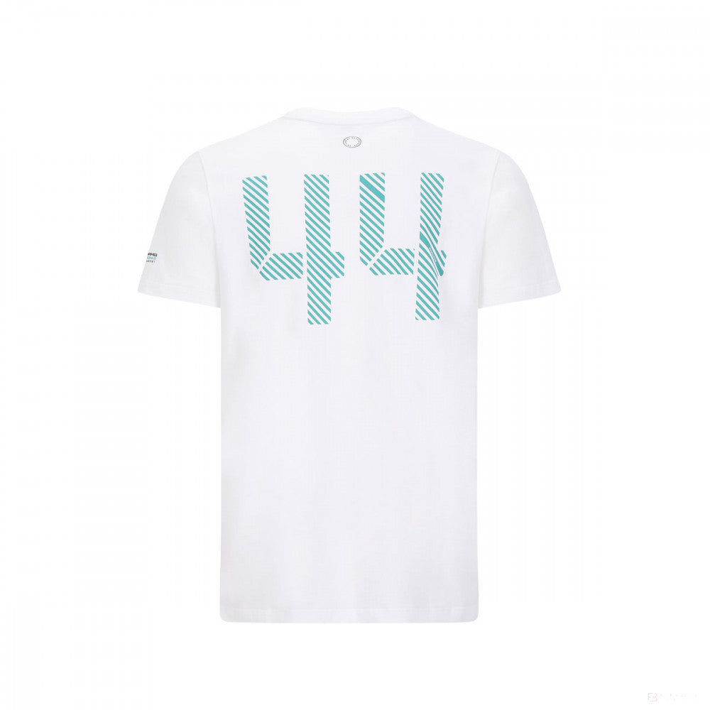 T-shirt col rond Lewis Hamilton, blanc - FansBRANDS®