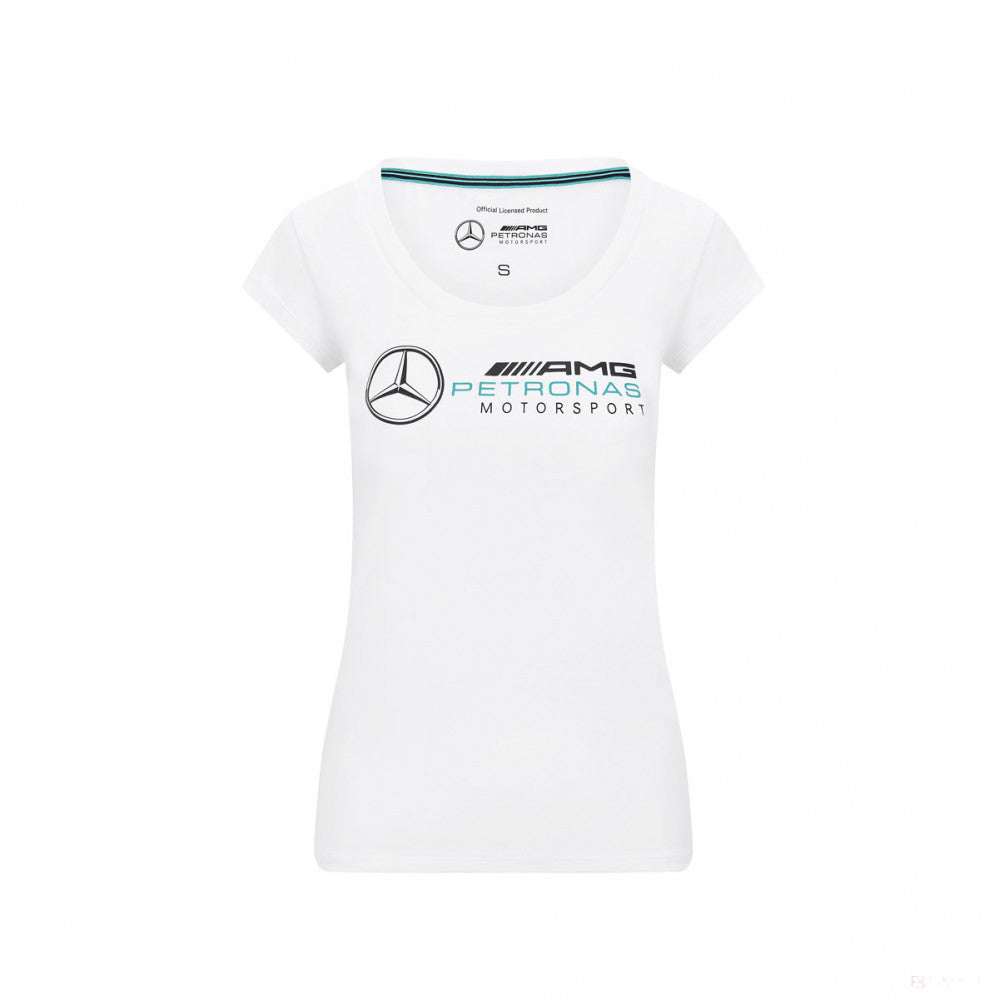 T-shirt col rond Mercedes AMG Petronas, blanc - FansBRANDS®