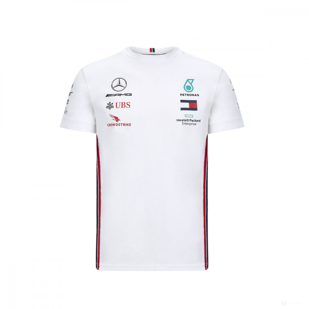 T-shirt col rond Mercedes AMG Petronas, blanc - FansBRANDS®