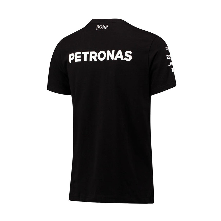 T-shirt col rond Mercedes AMG Petronas, noir - FansBRANDS®