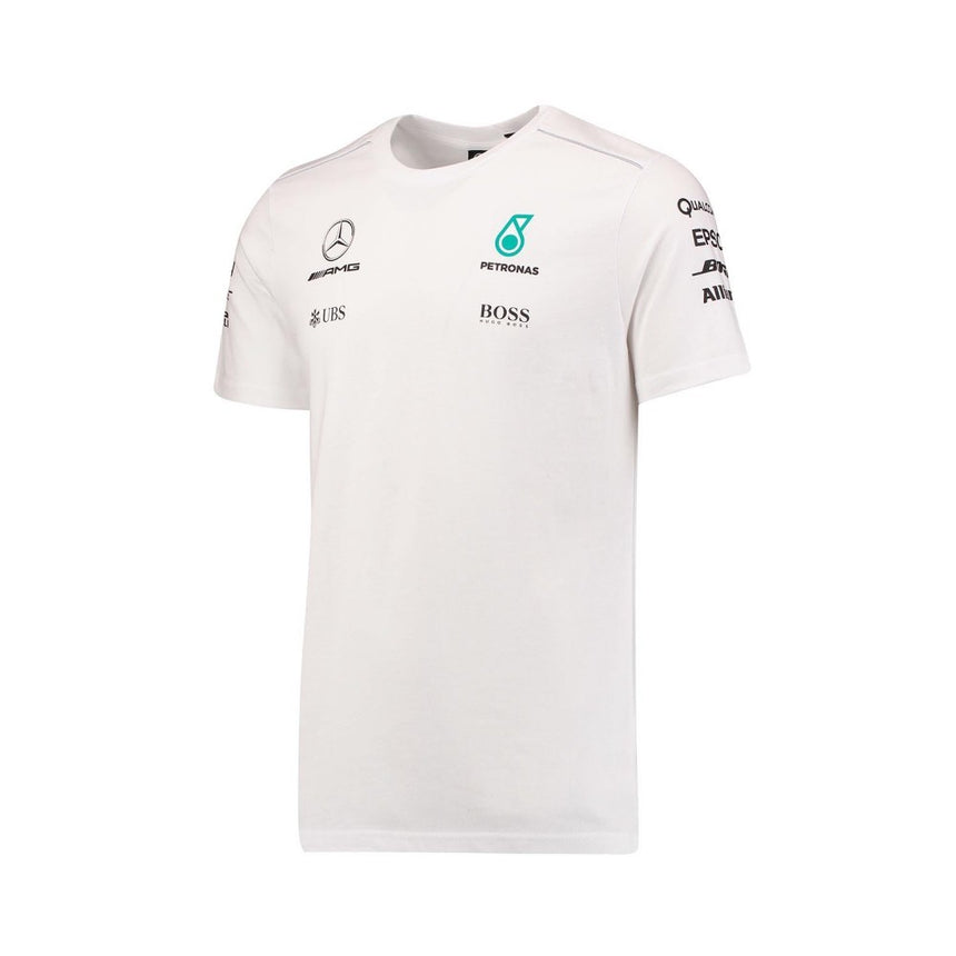 T-shirt col rond Mercedes AMG Petronas, blanc - FansBRANDS®