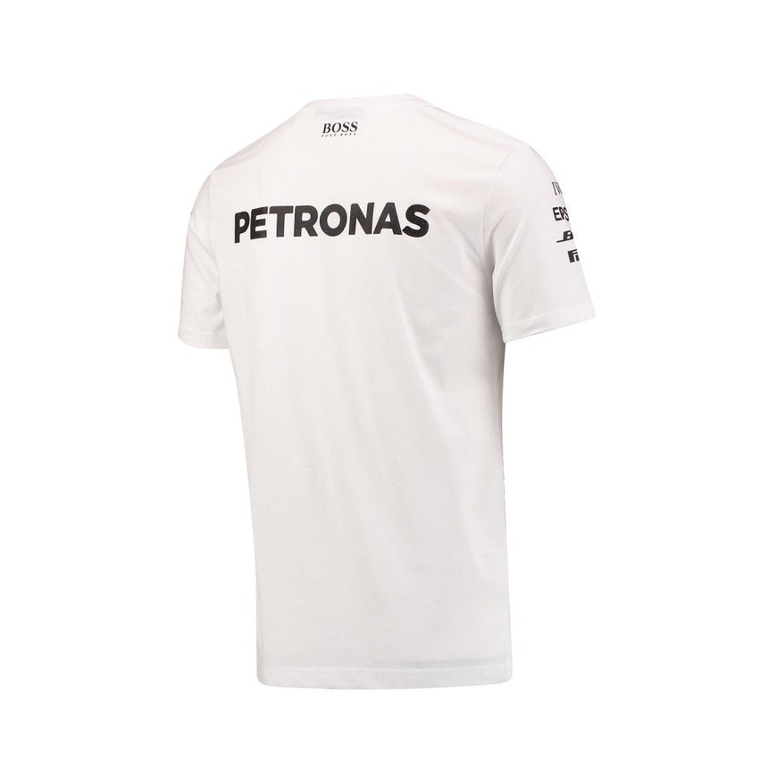 T-shirt col rond Mercedes AMG Petronas, blanc - FansBRANDS®