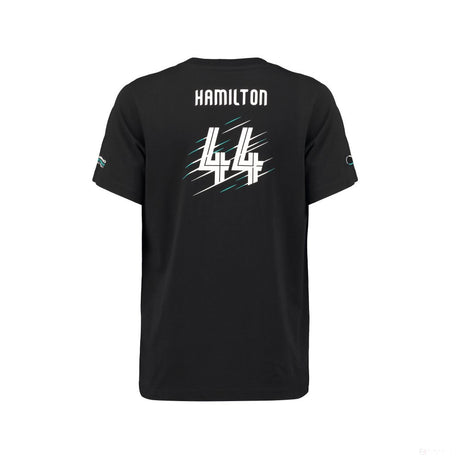 T-shirt col rond Lewis Hamilton, noir - FansBRANDS®